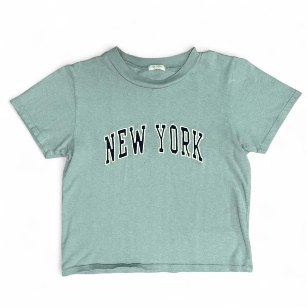 John Galt Green 'New York' Graphic Baby Tee